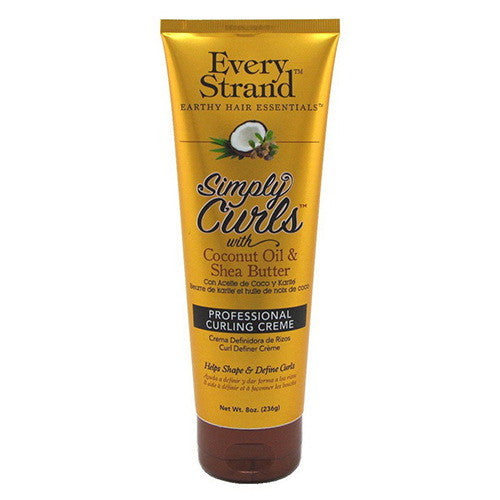 Every Strand Curling Creme Simply Curls With Coconut Oil And Shea Butter, 8 Oz